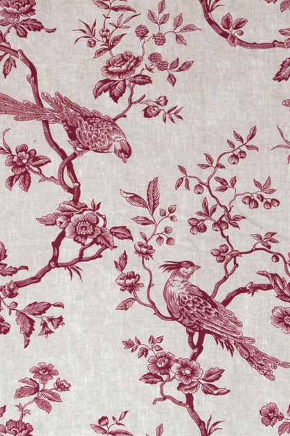 Picture of Pheasant on Rose Vine - Red
