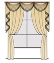 Picture of {fabric name} Flip Pole Swag Style