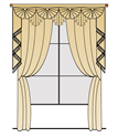 Picture of {fabric name} Paris Salon Cascade Style
