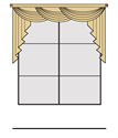 Picture of {fabric name} Wide Overlapping Style