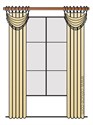 Picture of {fabric name} Panel With Swag Style