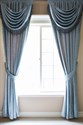 Picture of Blue Chenille - Panel With Swag Style
