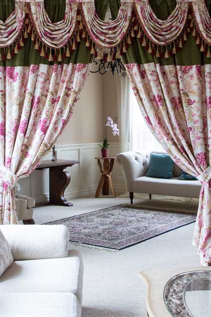 Picture of Pink Botanic Print Full Set 100''W