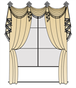 Picture of {fabric name} Swags Over Holdback Style