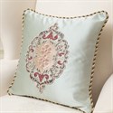 Picture of Embroidery Green Satin Pillow Case