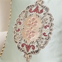 Picture of Embroidery Green Satin Pillow Case