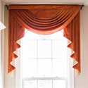 Picture of Orange Pearl Dahlia Valance