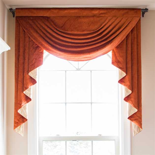 Picture of Orange Pearl Dahlia Valance