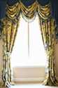 Picture of Yellow Kimono Floral - Austrian Pelmet Style