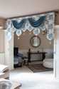 Picture of Blue Floral Palace Pelmet Style