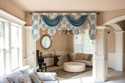 Picture of Blue Floral Palace Pelmet Style