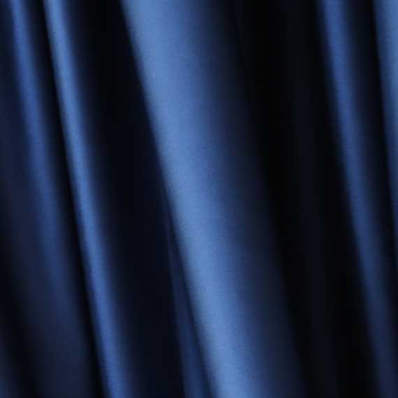 Solid Faux Silk - Navy Blue