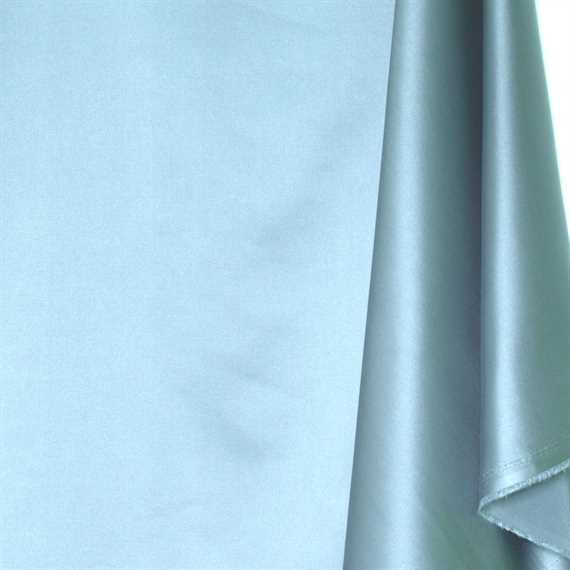 Solid Faux Silk - Glacial Blue